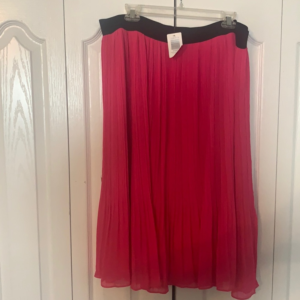 Torrid pink chiffon midi skirt pink